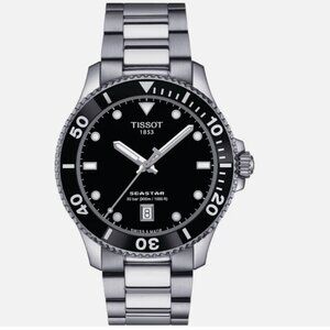 Tissot Seastar 1000 Black Dial Stainless Steel Men's Watch